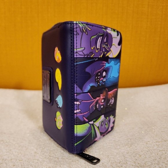 Loungefly Disney Villains In The Dark Zip Around Wallet Ursula Evil Queen NEW - Picture 14 of 14